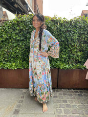 Qnuz - Mix dress - Blue