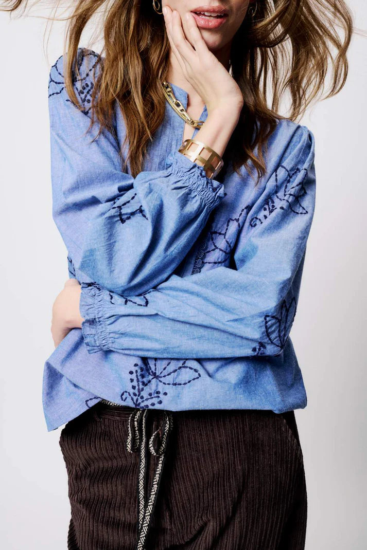 Moliin Copenhagen - Agnes Bluse - Blue