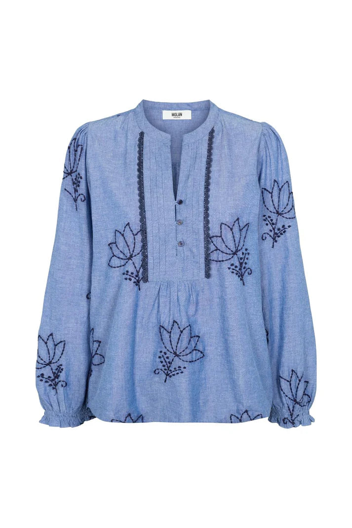 Moliin Copenhagen - Agnes Bluse - Blue