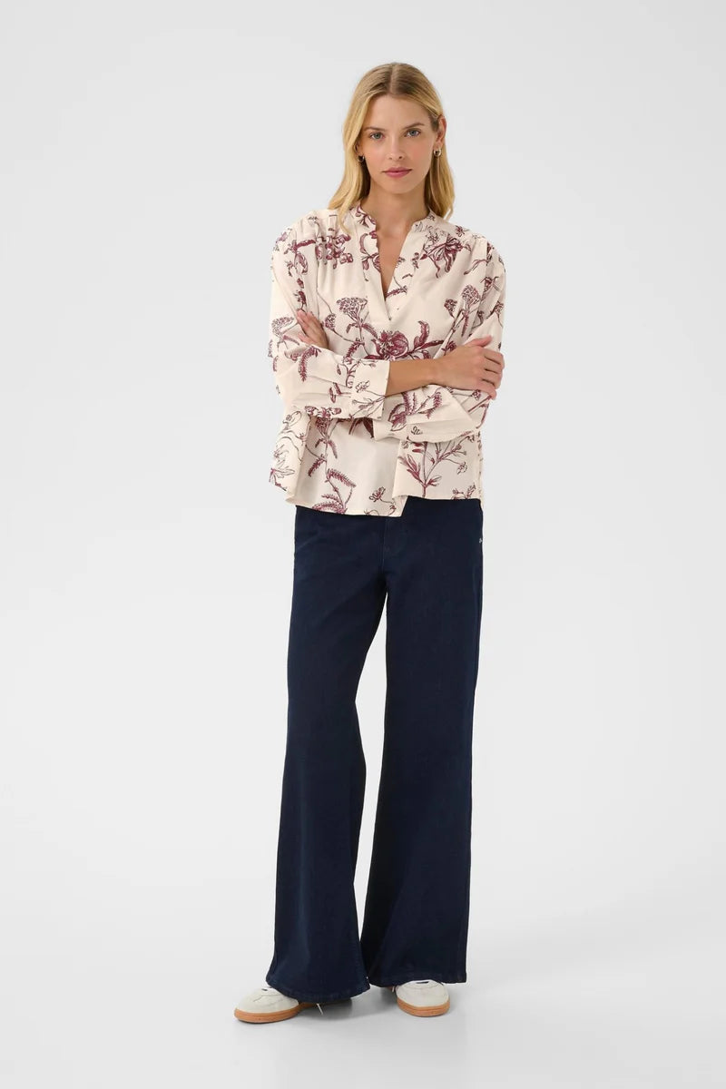 Part Two - Natale bluse - Tawny Port