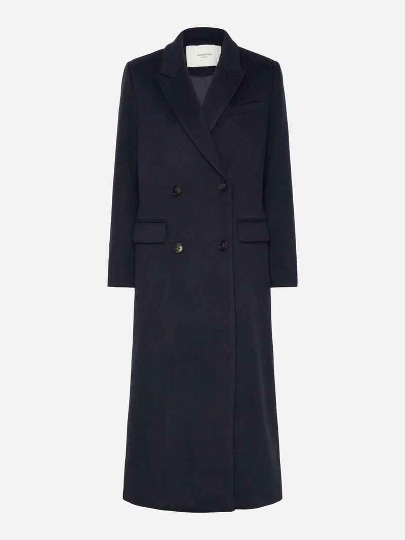Rosemunde - Tova LS long coat - Navy