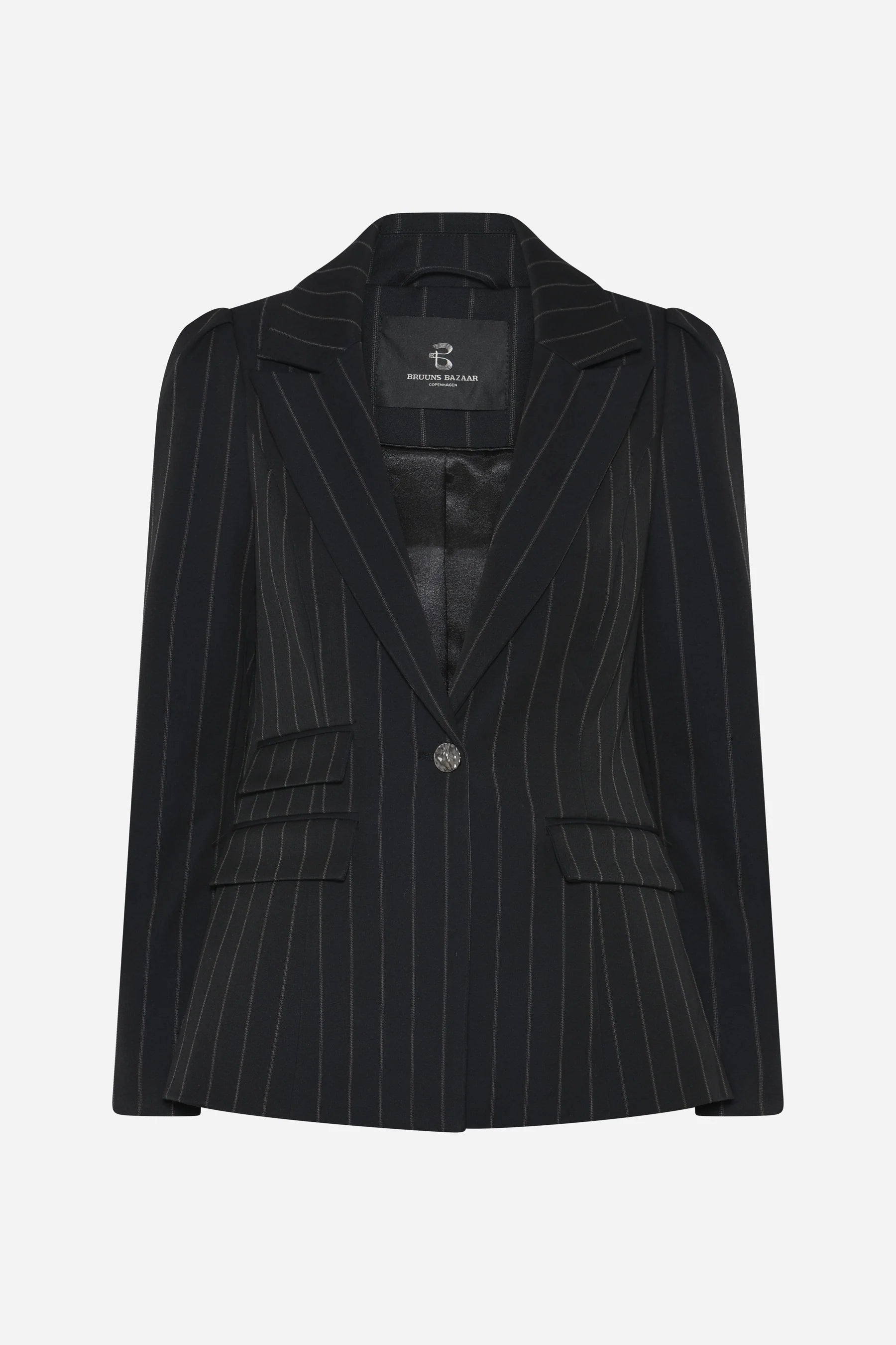 Bruuns Bazaar - Hydrangea Nora Blazer - Black Pinstripe