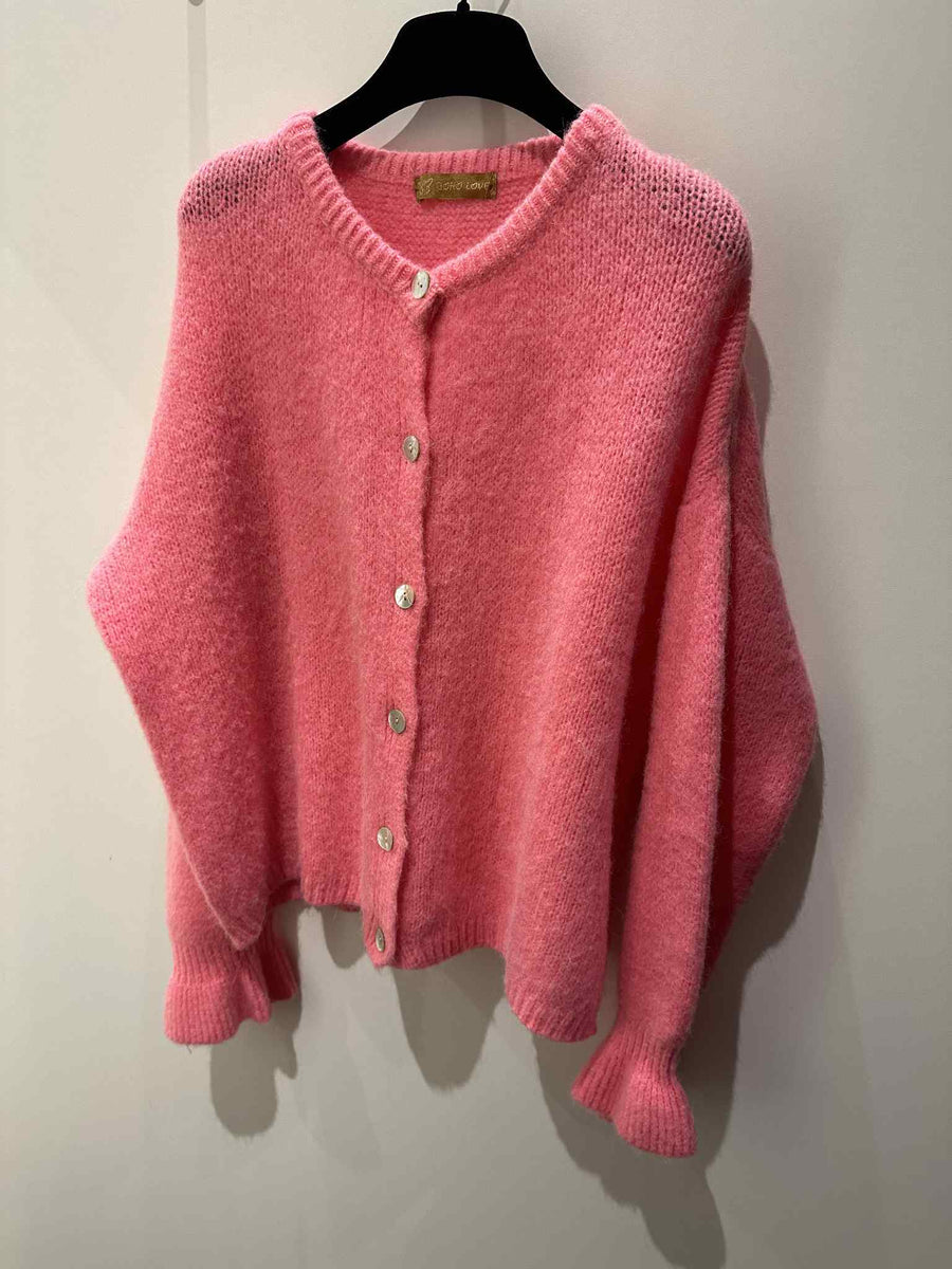 PREORDER Boho Love - Pink cardigan