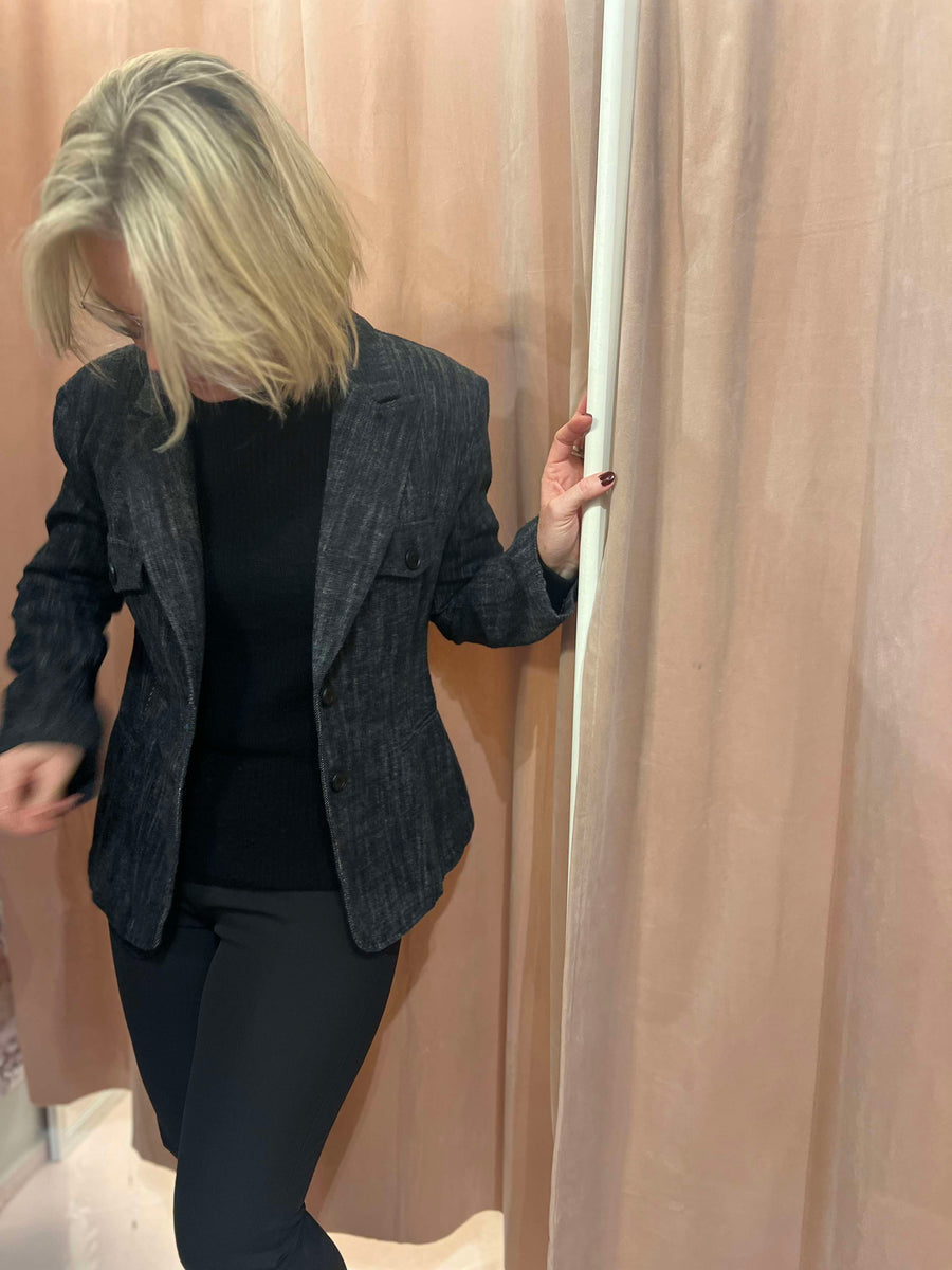 Please - Black Blazer Cotton