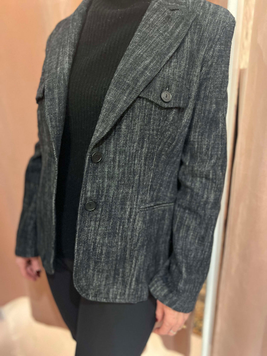 Please - Black Blazer Cotton