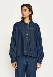 Soft Rebels - Portia Bluse - Dark blue