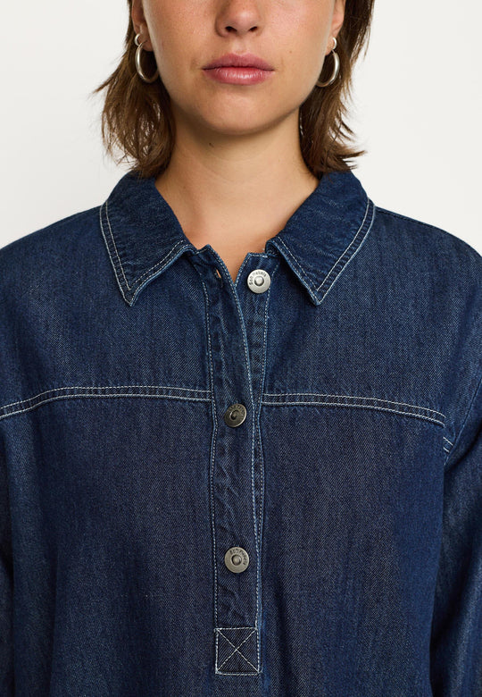 Soft Rebels - Portia Bluse - Dark blue