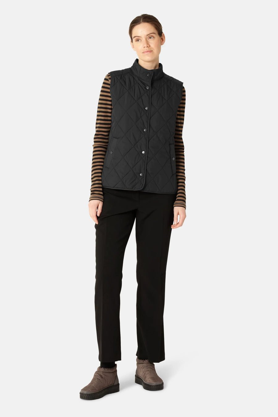Ilse Jacobsen - Quiltet short vest - Sort