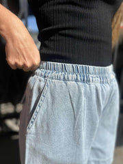 Soft Rebels - Rivira shorts - Light wash