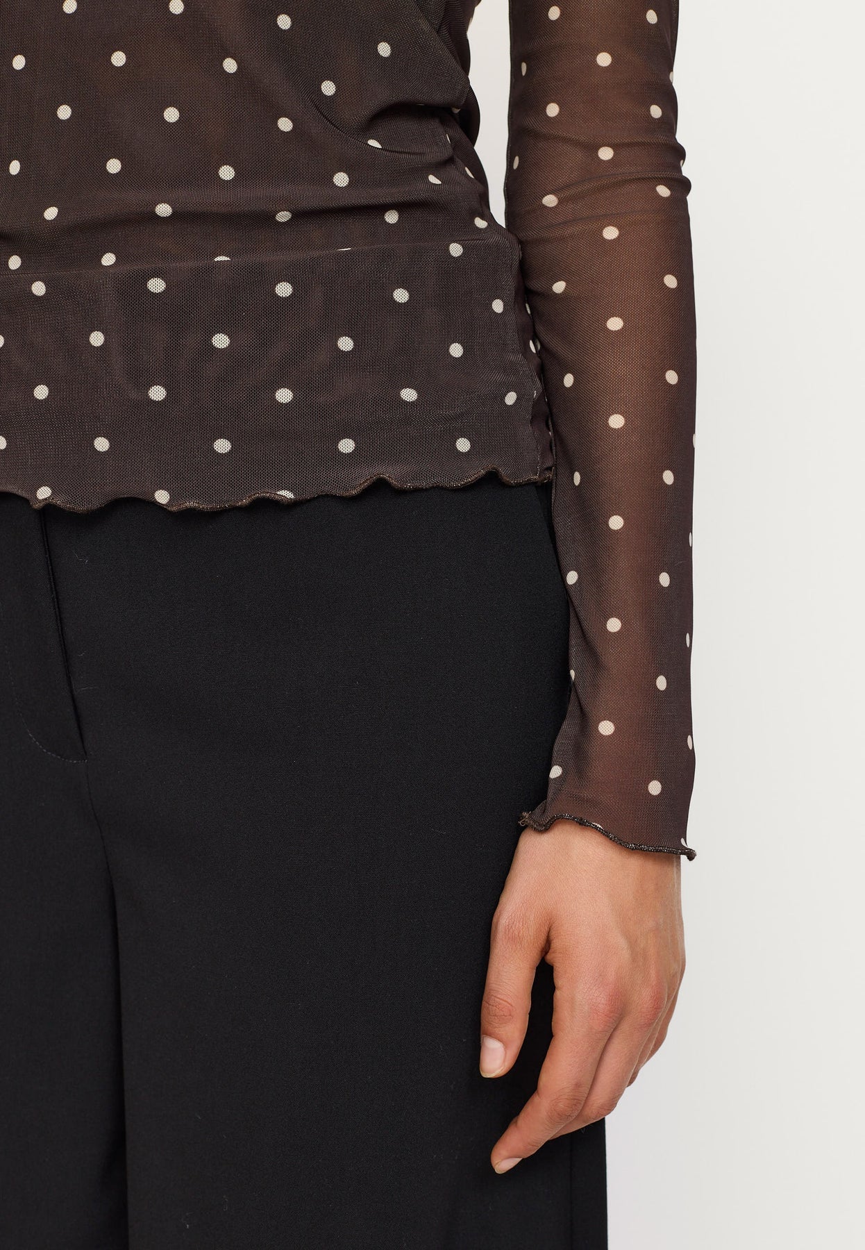 Soft Rebels - Roselyn o-neck - Coffe bean