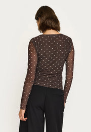 Soft Rebels - Roselyn o-neck - Coffe bean