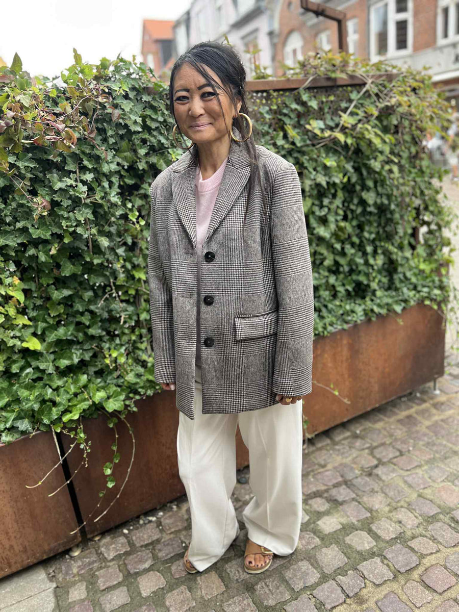 Part Two - Seline coat - Brown check