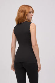 Ysabel Mora - Sleeveless thermo top - Sort