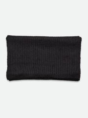 Rosemunde - Tulip wool knit scarf - Black