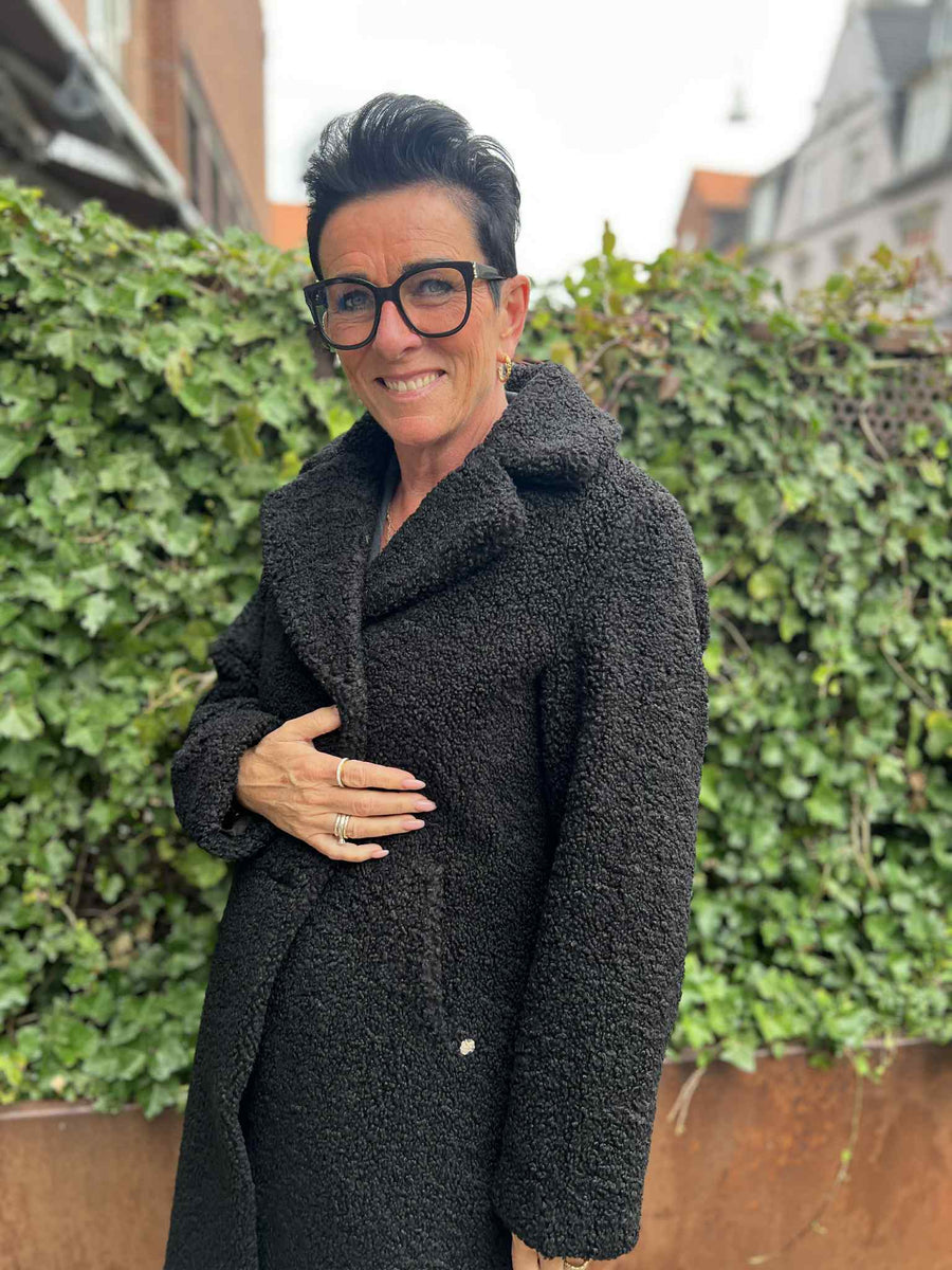 Mauritius - Marifee teddy coat - sort
