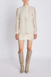 Bruuns Bazaar - Camilla Venya Shirt - Silver cloud