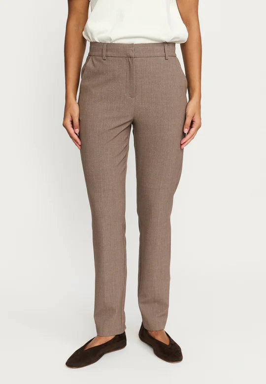 Soft Rebels - Vilja mid waist pant - coffee quartz