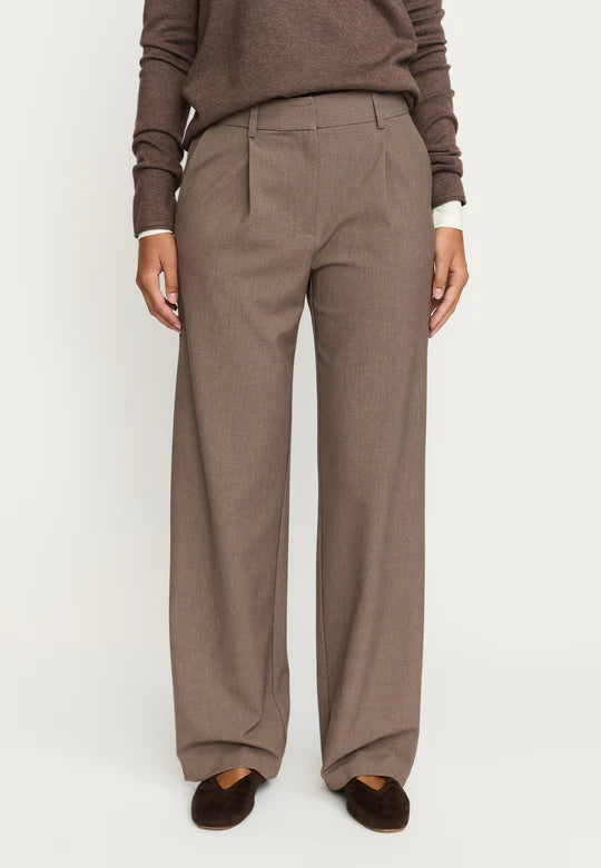 Soft Rebels - Vilja midwaist loose pant - Coffee quartz