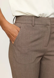 Soft Rebels - Vilja mid waist pant - coffee quartz