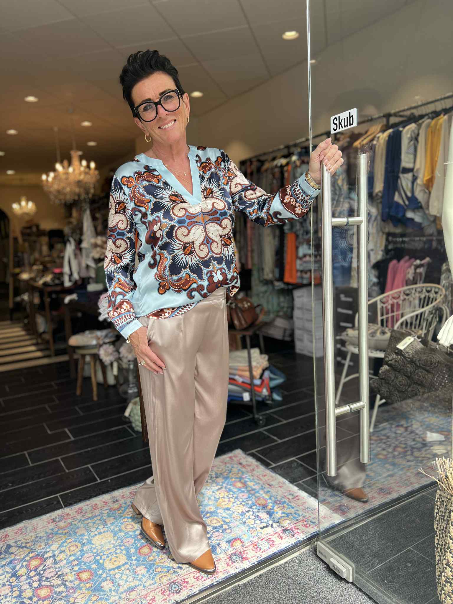 Charlotte Sparre - Solid wide pants - Taupe
