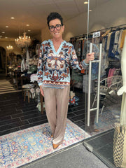 Charlotte Sparre - Solid wide pants - Taupe